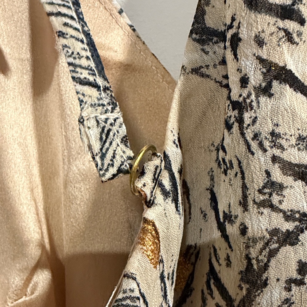 Lulu's Beige Patterned Mini Dress - Picture 5 of 5